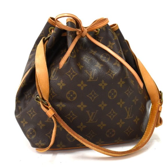 Louis Vuitton Handbags - Authentic Louis Vuitton Petit Noe Brown Monogram Shoulder Bag Tote Vintage Y2K